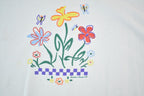 Vintage 1990s Floral Souvenir Single Stitch Graphic Print T-Shirt Made In USA