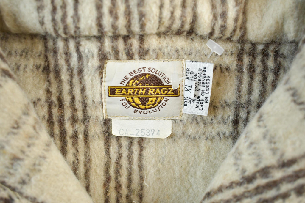 Vintage 1990's Earth Ragz Knit Baja Sweater Men's XL  Vintage 90s Boho Hippie Sweater  Outdoor  Stoner Pullover Sweatshirt