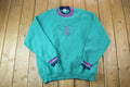 Vintage 1990s Jerzees Super Sweats Floral Design Crewneck