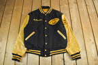 Vintage 1977 C.B. West Football Leather Varsity Jacket Men's Medium