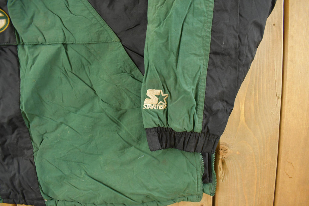 Vintage 1990s Green Bay Packers NFL Starter Anorak Puffer Jacket Men's XL
