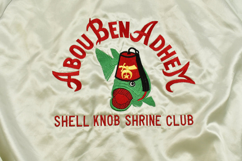 Vintage 1990s Abou Ben Adhem Satin Shriner Jacket Jacket