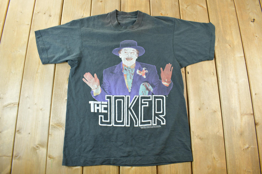 Vintage 1989 Jack Nicholson Joker DC Comics Batman Promo T-Shirt /
