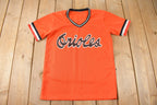 Vintage 1980s Baltimore Orioles MLB Baseball Jersey Style T-Shirt Made In USA