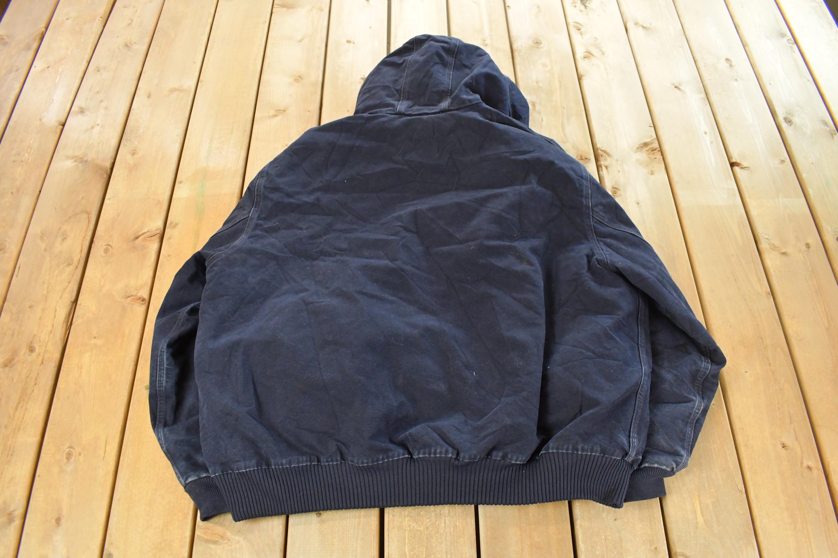 Vintage 1990s Carhartt Distressed Hooded Jacket Men's 3XL