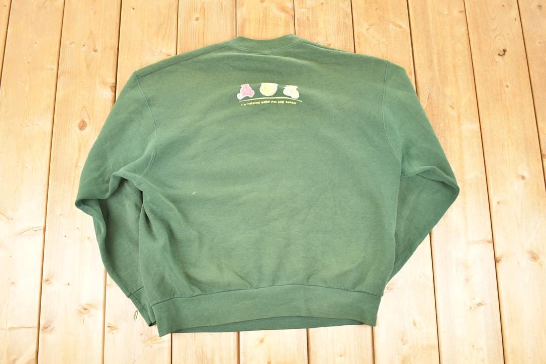 Vintage 1998 Sick Kids Cute Teddy Bears Crewneck Sweatshirt Men's L