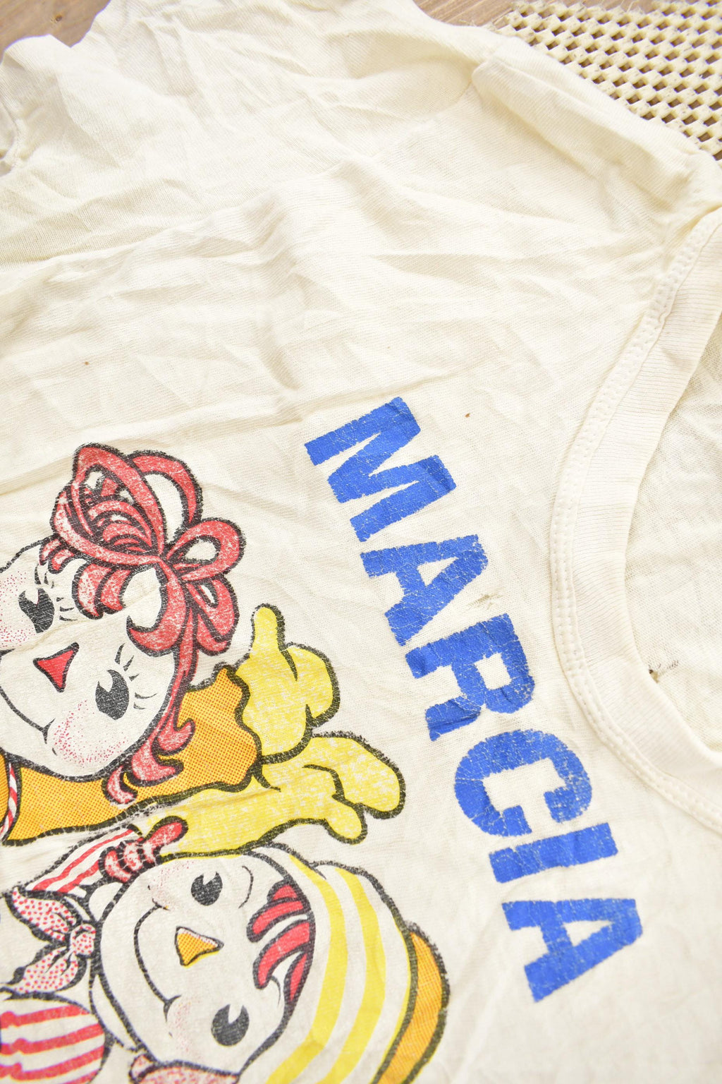 Vintage 1970s Marcia GIrls Toy Doll Graphic T-Shirt