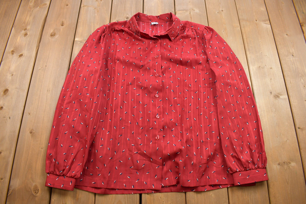 Vintage 1980s MS Russ Button Up Shirt