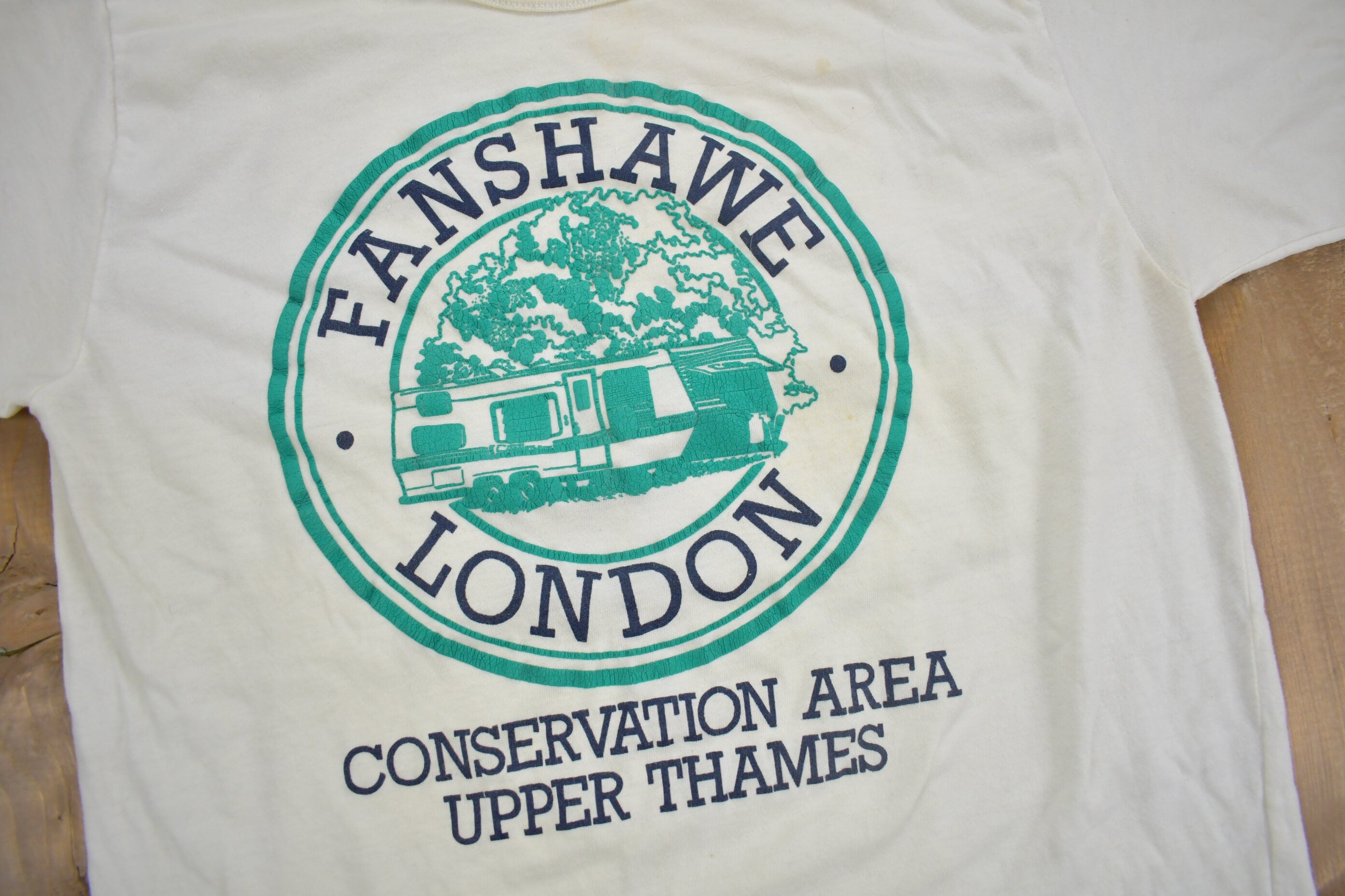 Vintage 1990s Fanshawe London Collegiate T-Shirt