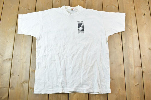 Vintage 1990s Boston Manor Burlington Souvenir T-Shirt / Vintage Streetwear / Vacation Tee / Travel T Shirt
