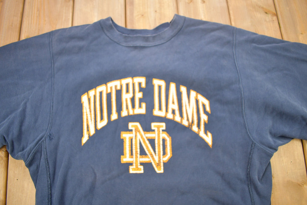Vintage 1990s University Of Notre Dame Champion Reverse Weave Sweatshirt