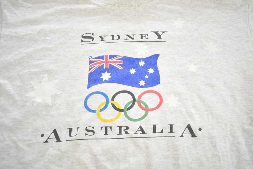 Vintage 2000s Sydney Australia Olympics Souvenir Travel T Shirt Made In Australia
