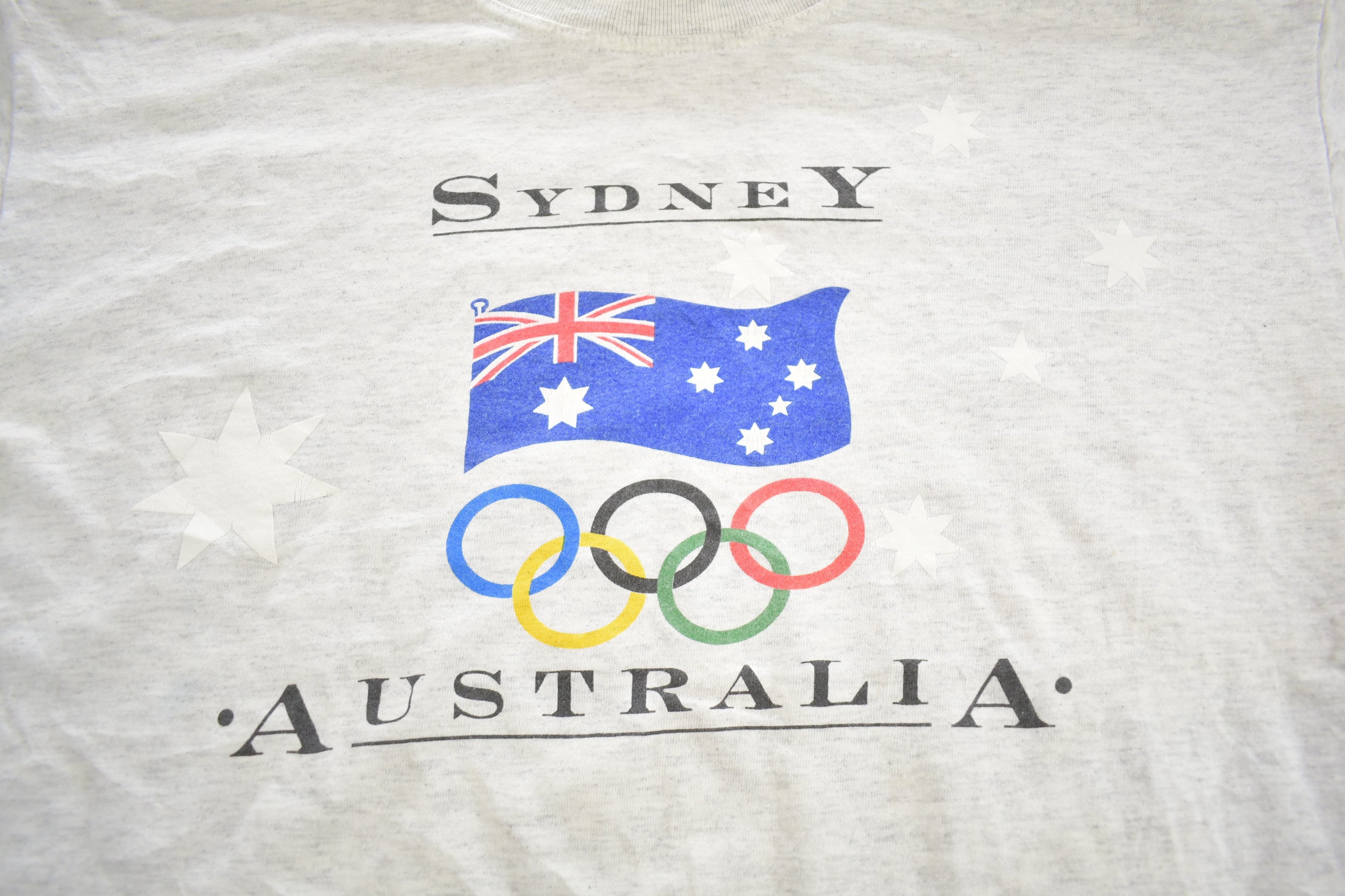 Vintage 2000s Sydney Australia Olympics Souvenir Travel T Shirt Made In Australia