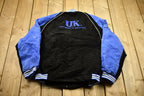 Vintage 1990s University Of Kentucky Leather Varsity Jacket  Leather Coat  Winter Outerwear  Streetwear Fashion  Suede Jacket