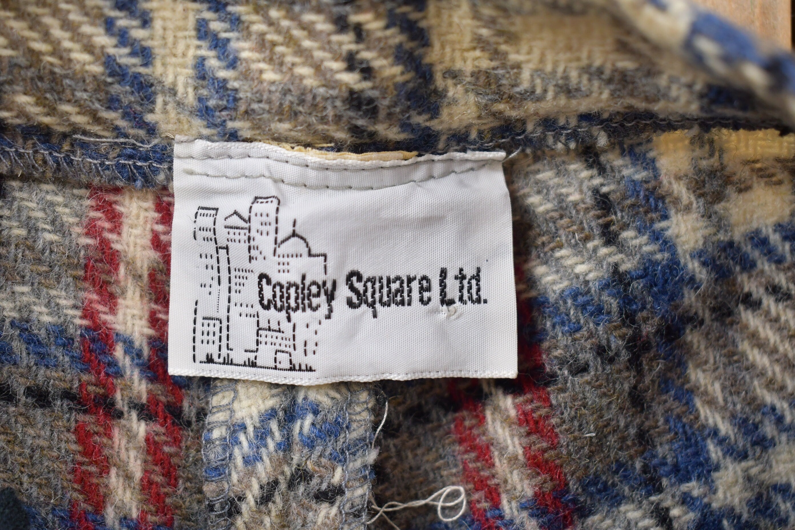 Vintage 1980s Plaid Long Skirt Size 28 x 40