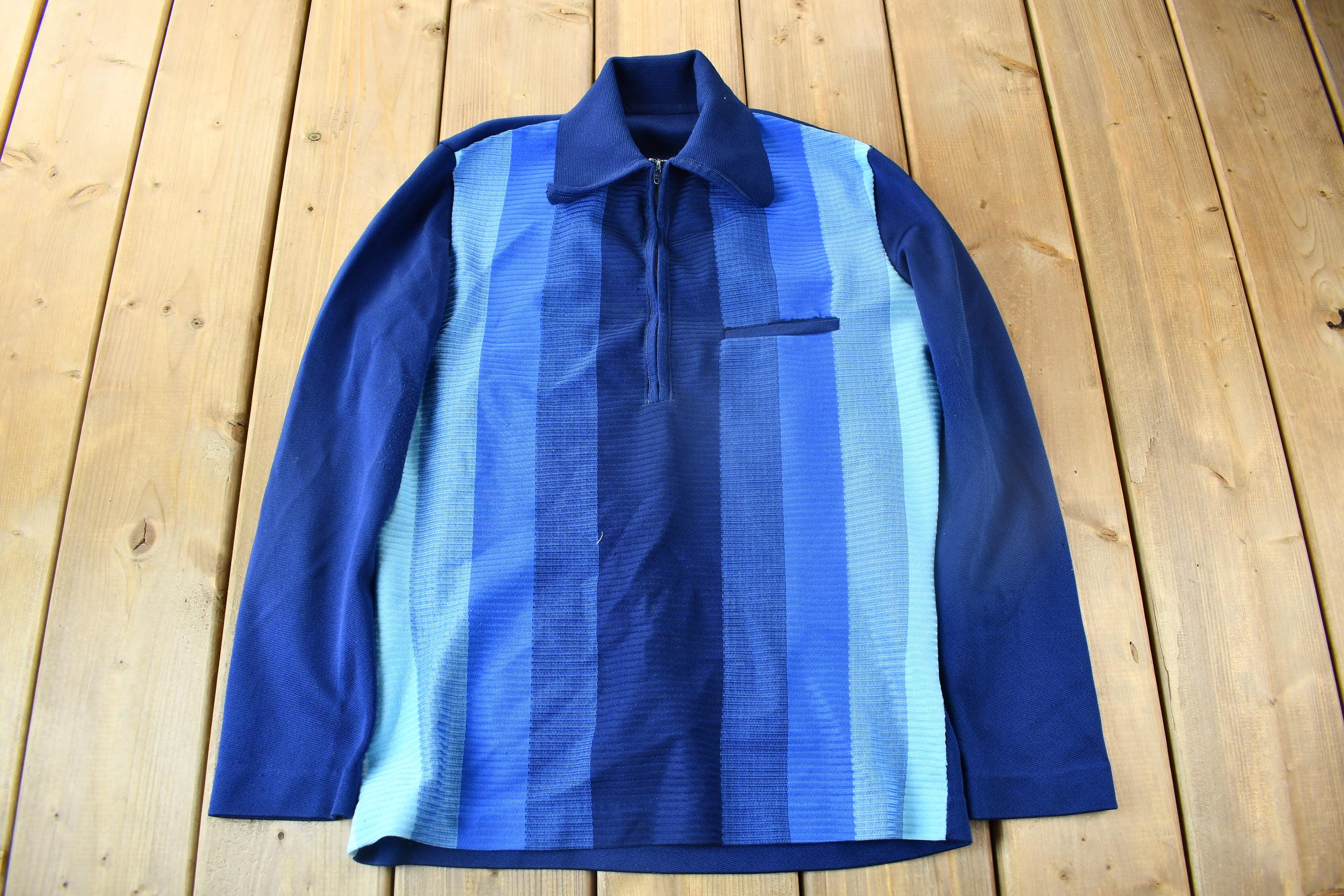 Vintage 1970s Monochromatic Half Zip Sweatshirt