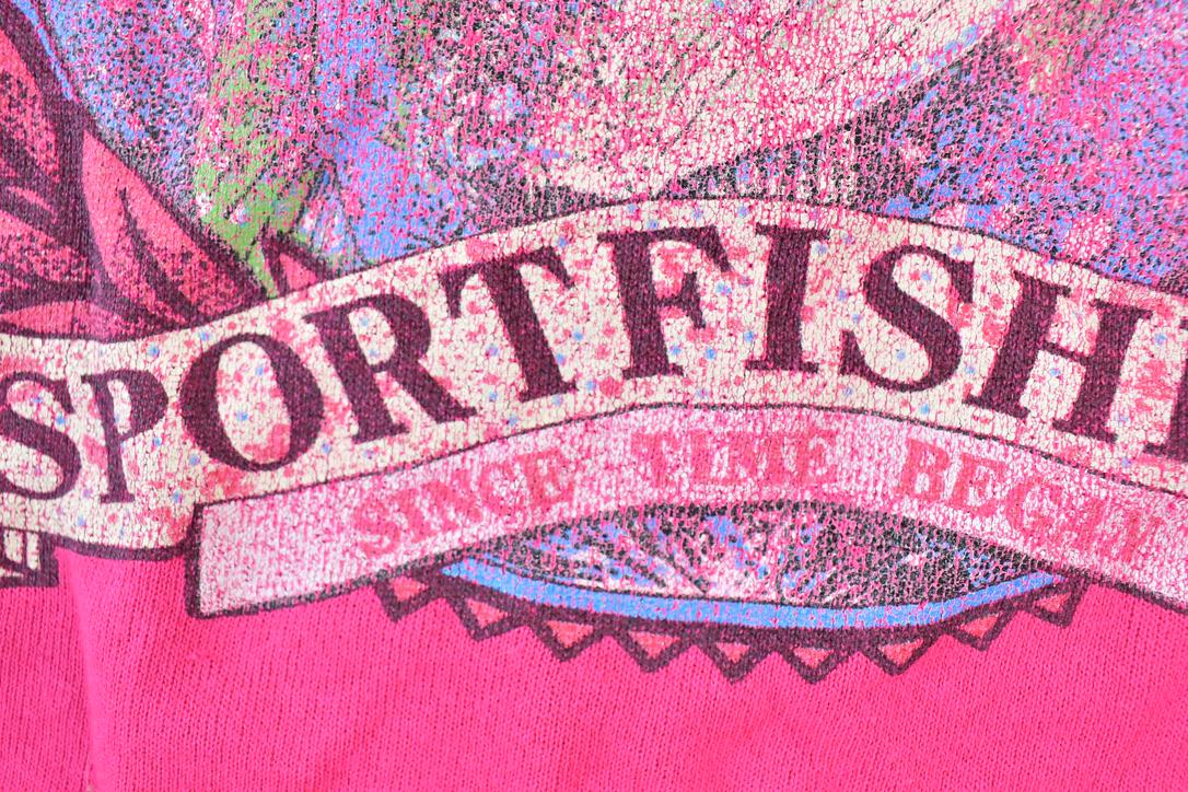 Vintage 1990s Bass Sport Fishing Outdoorsman Crewneck Sweatshirt