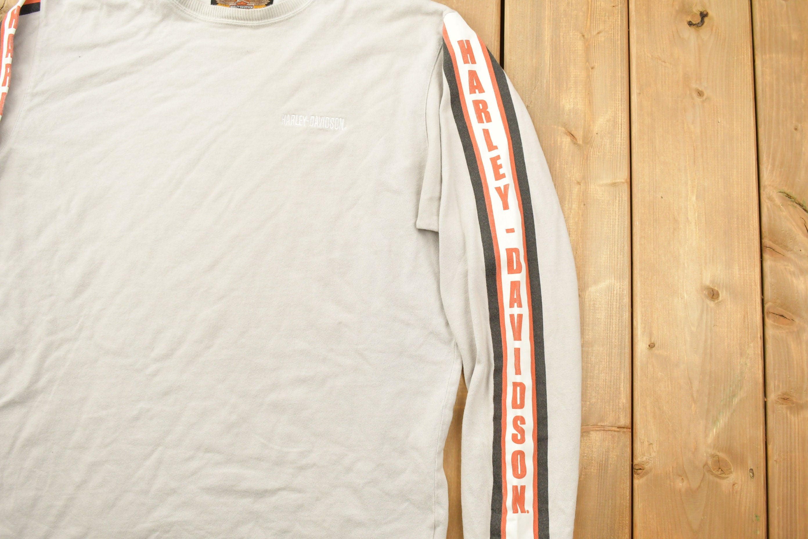 Vintage 1990s Harley Davidson Motorcycles Long Sleeve Shirt