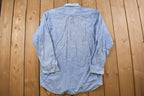 Vintage 1990s Perry Ellis Portfolio Denim Button Up Shirt