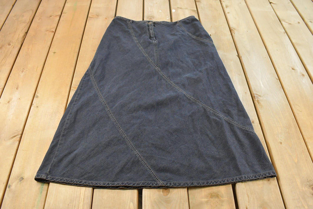 Vintage 1990s Out of the Blue J. Jill Denim Skirt Women's 33 / 90s Women's Fashion / Vintage Skirt / Retro Style/ Jorts