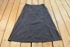 Vintage 1990s Out of the Blue J. Jill Denim Skirt Women's 33 / 90s Women's Fashion / Vintage Skirt / Retro Style/ Jorts