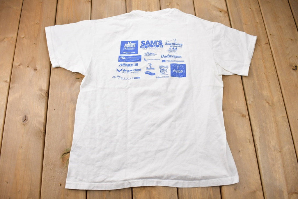Vintage 1995 Memorial Day Gate to Gate Jet Graphic T-Shirt