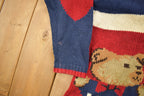 Vintage 1990s Marsh Landing USA Bear Knitted Cardigan Sweater