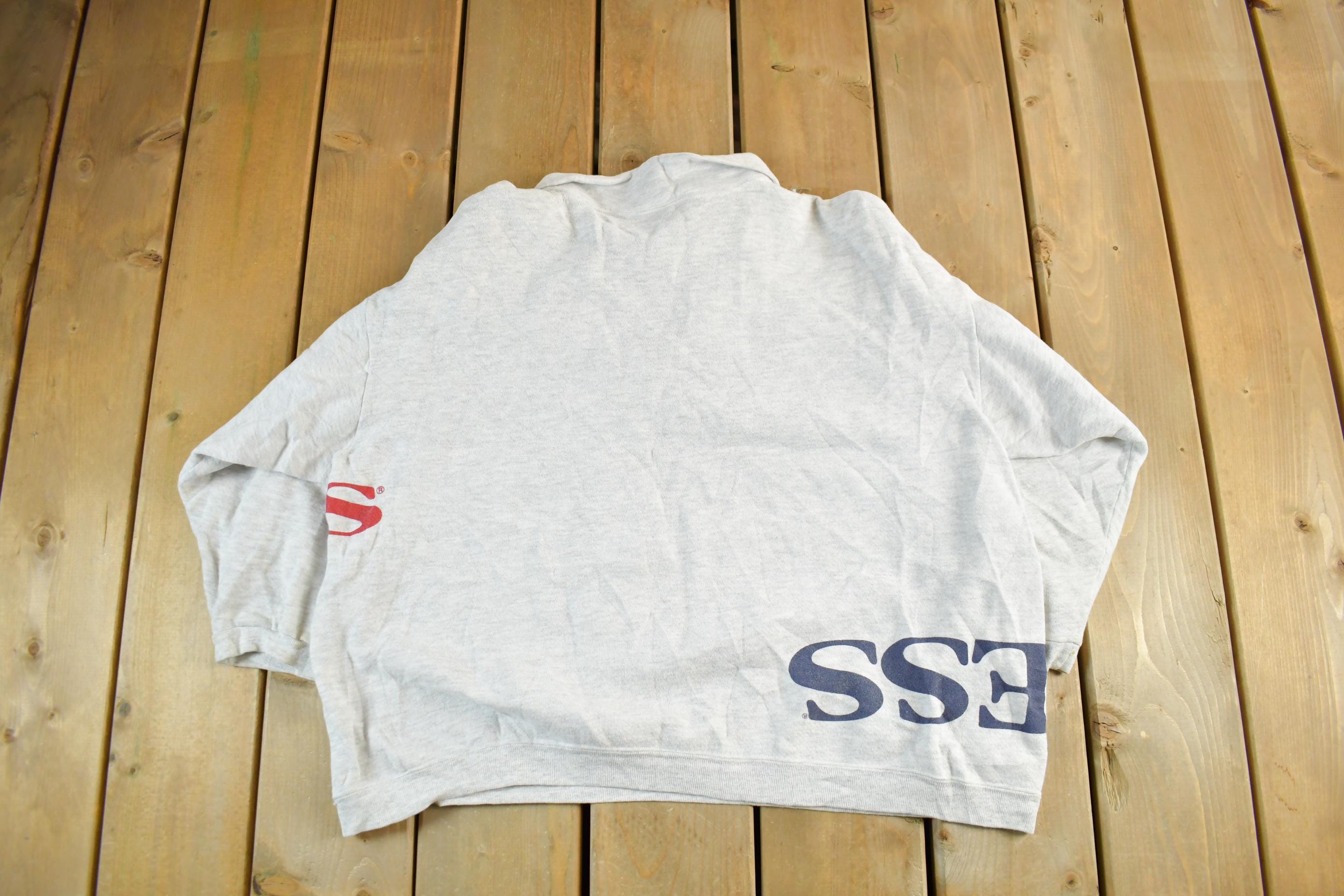 Vintage 1990s Guess Jeans Quarter Zip Sweatshirt Adult Small