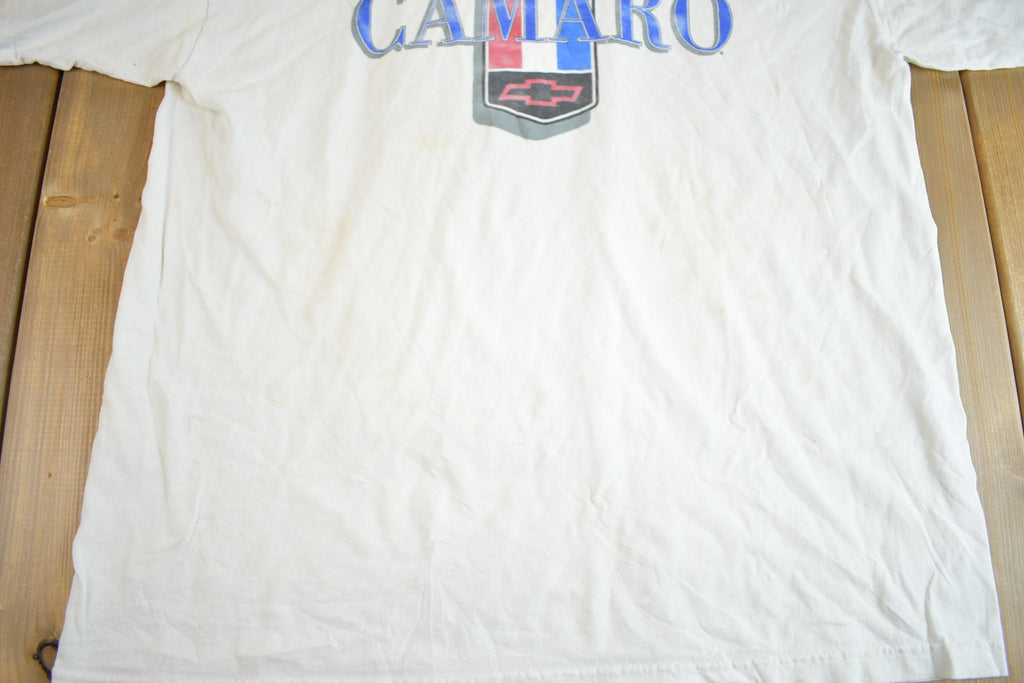 Vintage 1990s Camaro Chevrolet Over Sized Graphic T-Shirt Made In USA