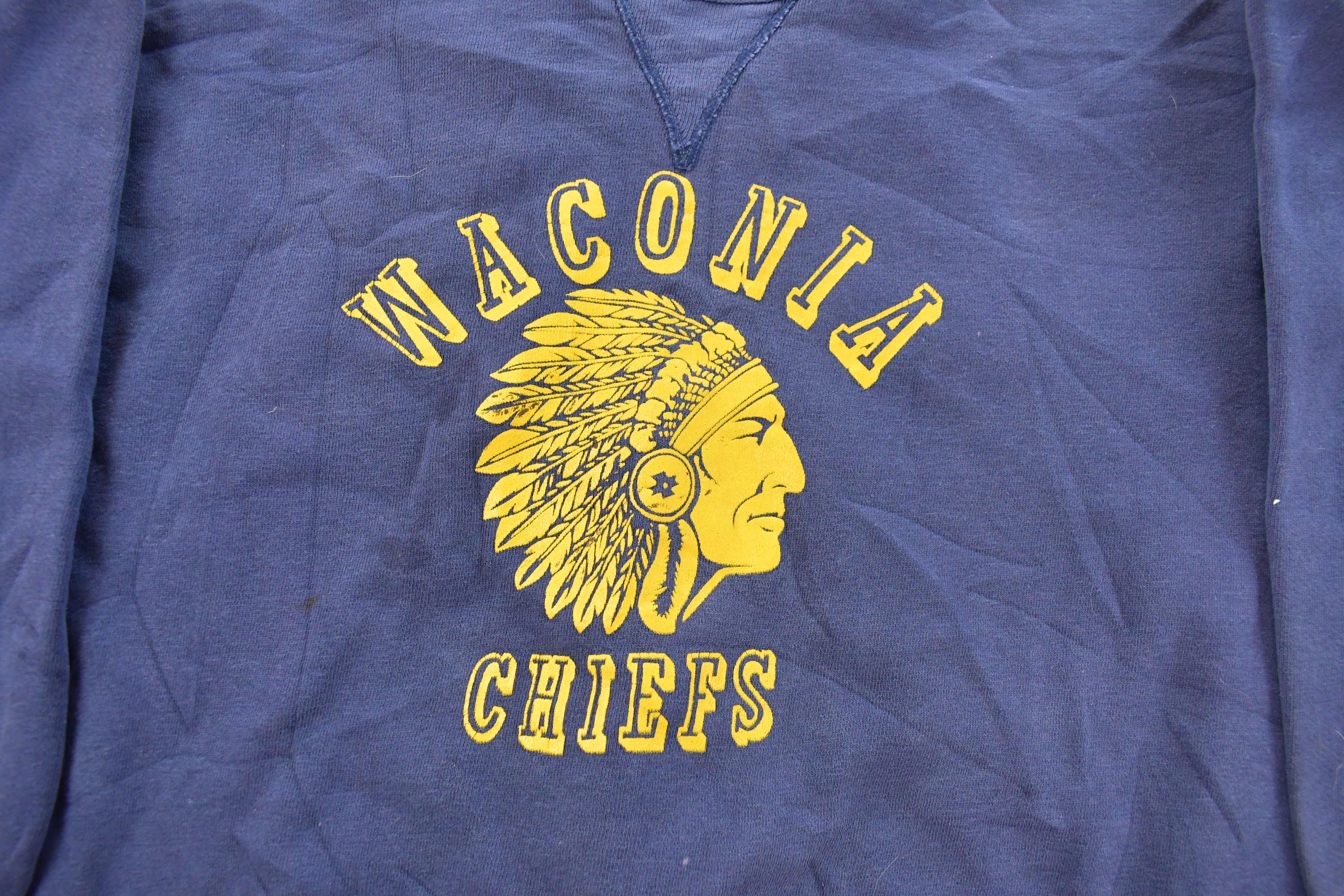 Vintage 1950s Waconia Chiefs Single V Crewneck Sweatshirt Men's S