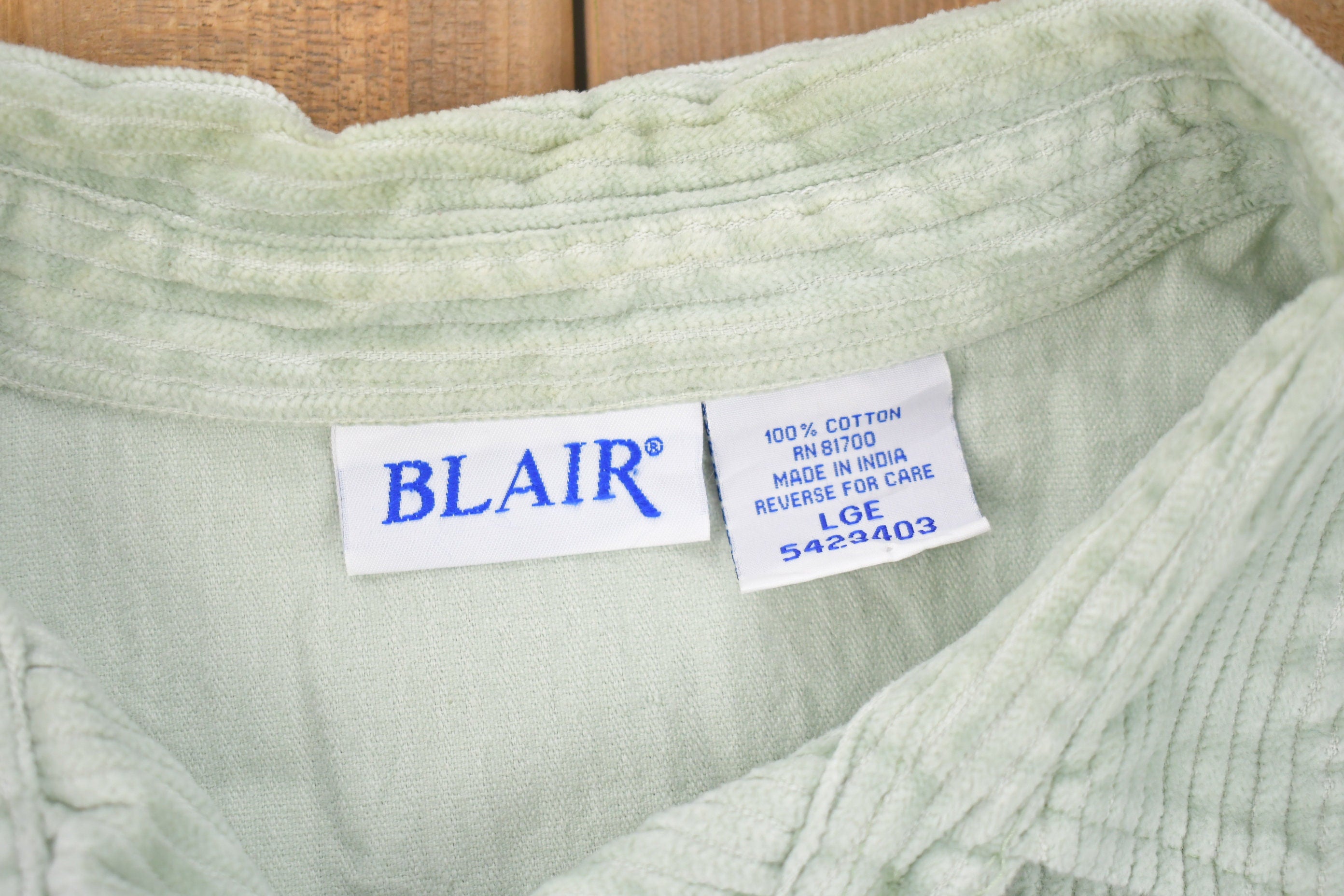 Vintage 1990s Blair Corduroy Button Up Shirt