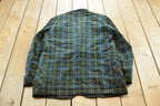 Vintage 1940s Bonnington Tartan Plaid Smoking Jacket Mens M