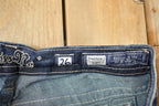 Vintage Deadstock Y2K Miss Me Bedazzled Low Rise Jeans Women's Size 26x31