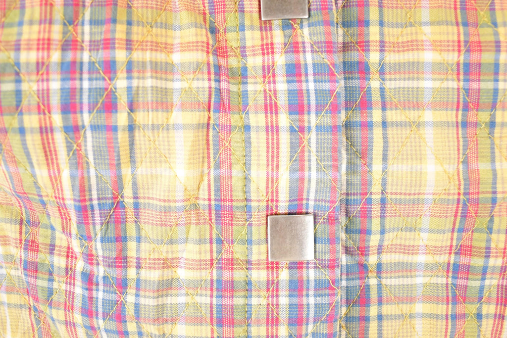 Vintage 1990s Christopher And Banks Plaid Lined Button Up Vest Men's M