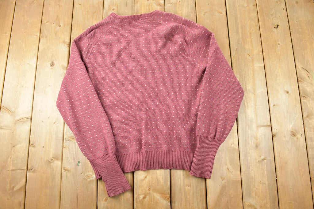 Vintage 1990s Ingo Knit V Neck Sweater