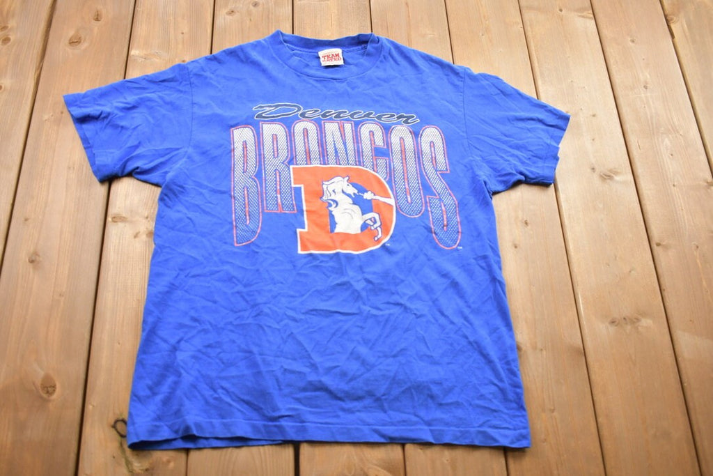 Vintage 1990s Team Rated Denver Broncos MLB Graphic T-Shirt