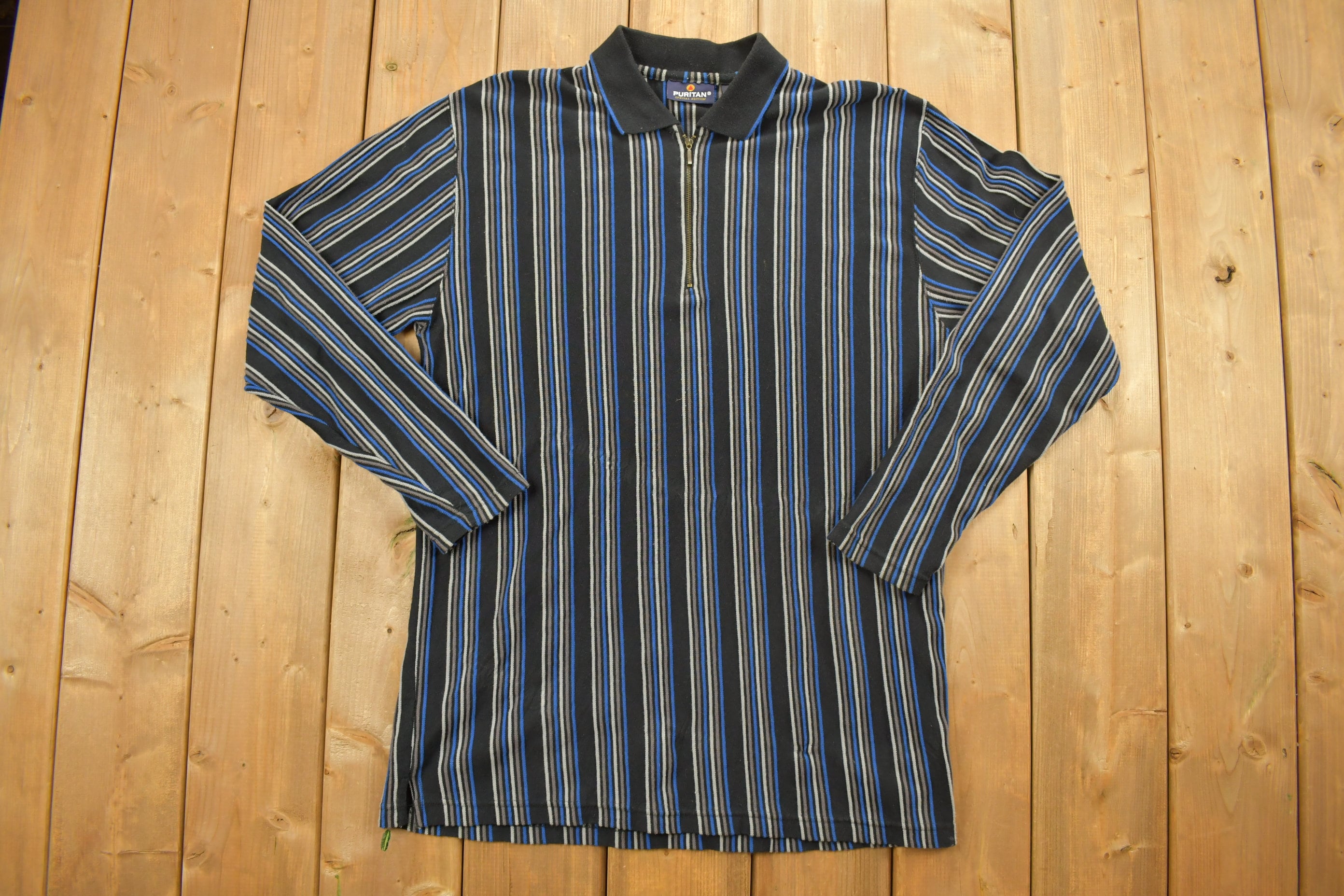 Vintage 1990s Puritan Quarter Zip Up Shirt
