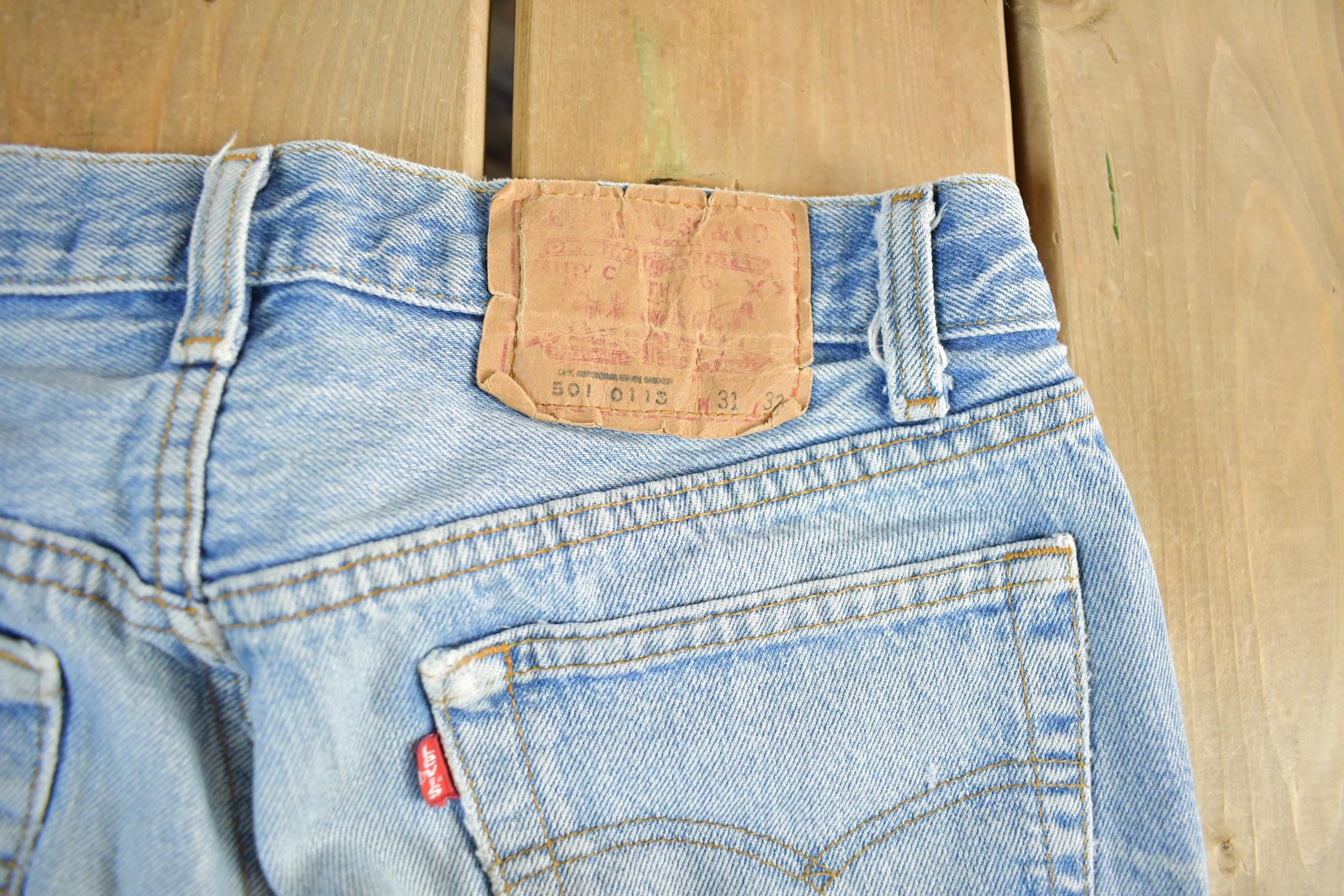 Vintage 1990s Levi's 501 Denim Jeans Men's 31 x 31.5