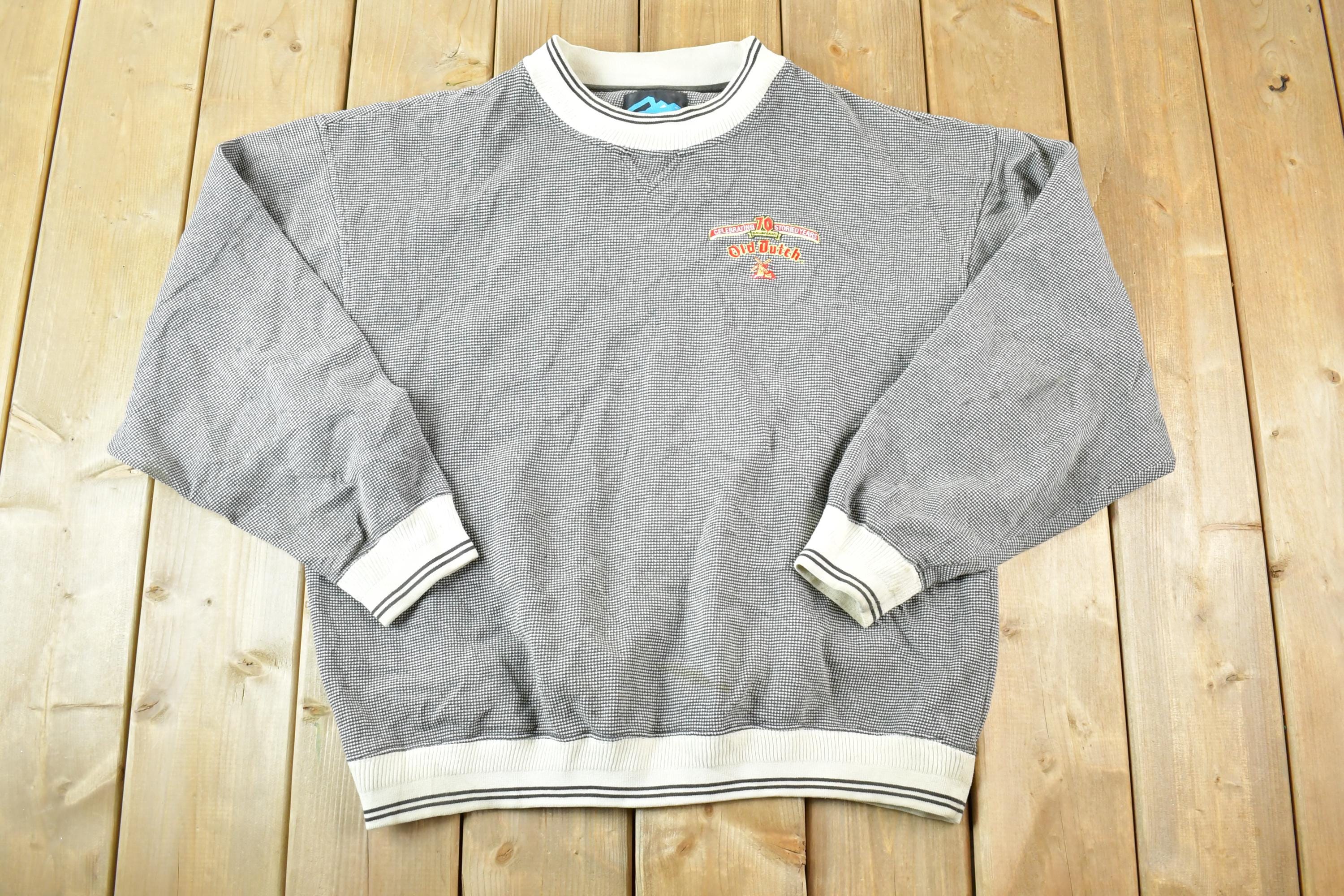 Vintage 1990s Old Dutch Souvenir Crew Neck Heavyweight Sweatshirt