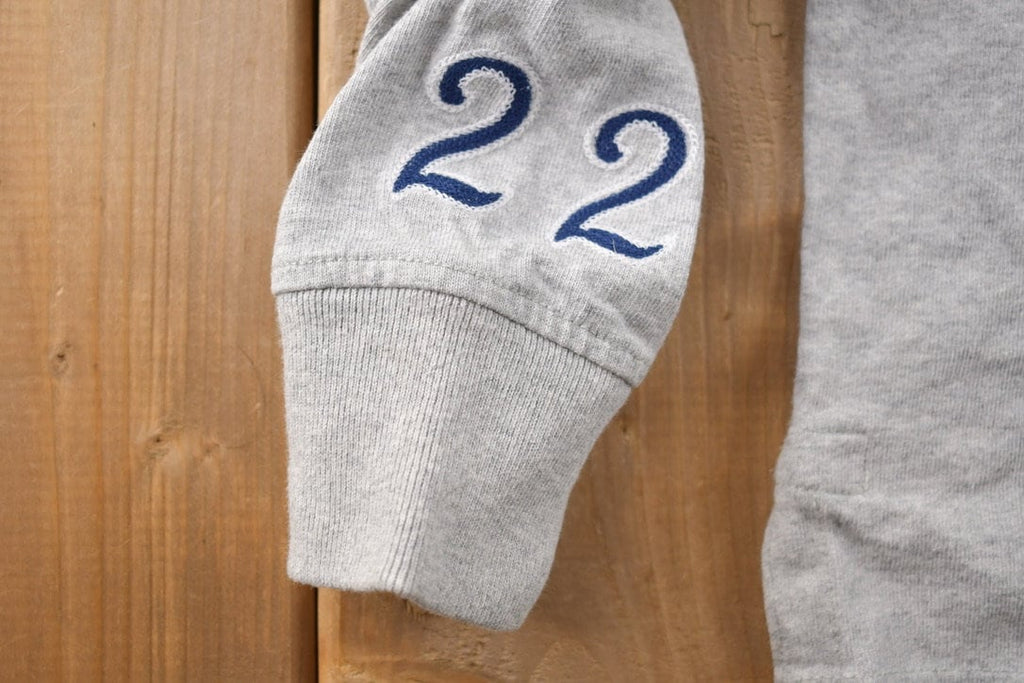 Vintage 1990s Polo Ralph Lauren USA Flag Embroidered Rugby Sweatshirt