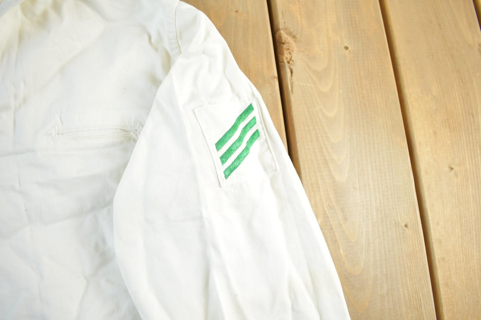 Vintage 1940s Military Navy U.S.S. Bennington Sailor WW2 Era Shirt Men's Small