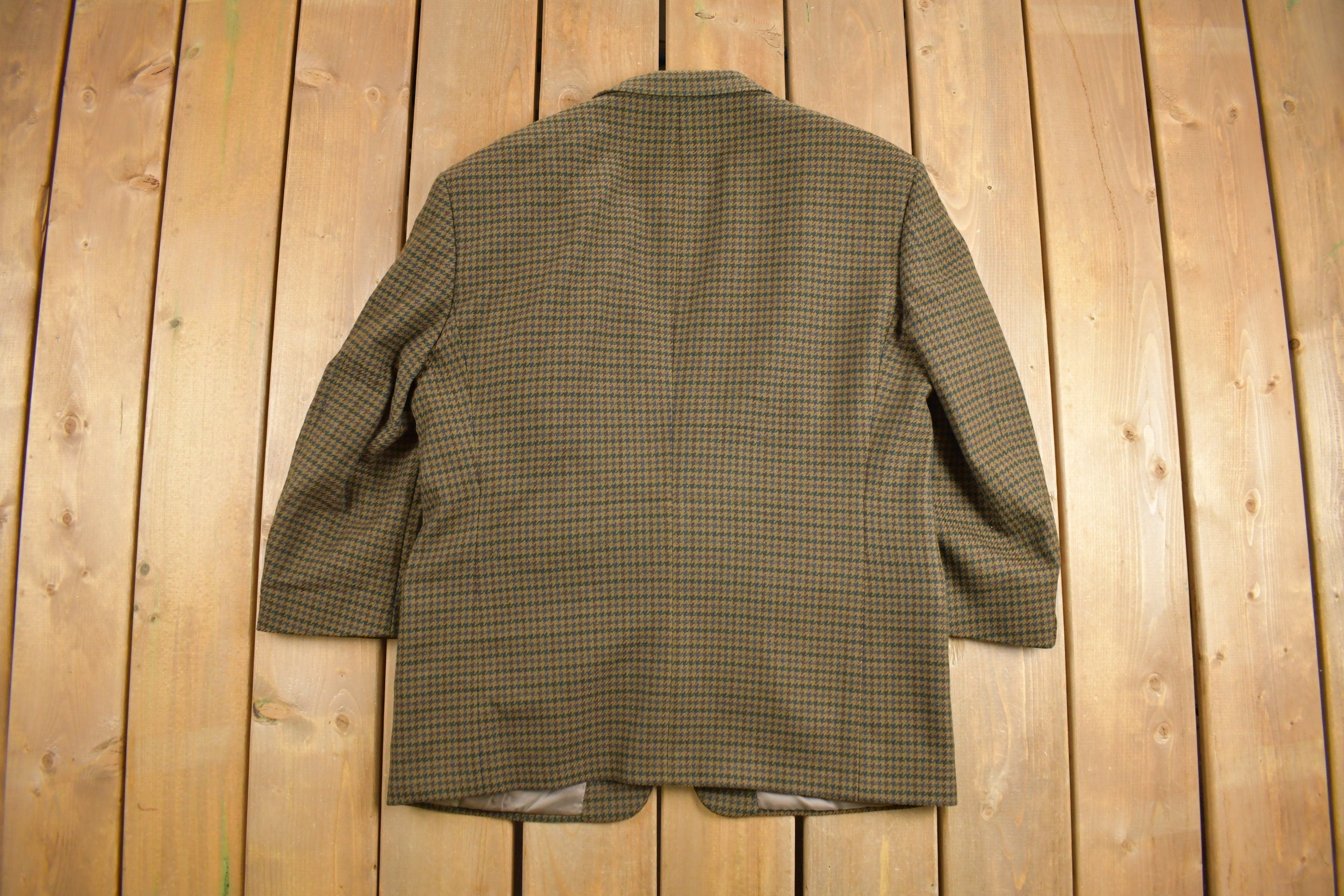 Vintage 1980s The Male Mens Shop Houndstooth Blazer