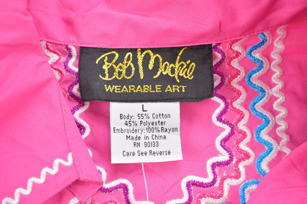 Vintage 1990s Bob Mackie Wearable Art Button Up Shirt