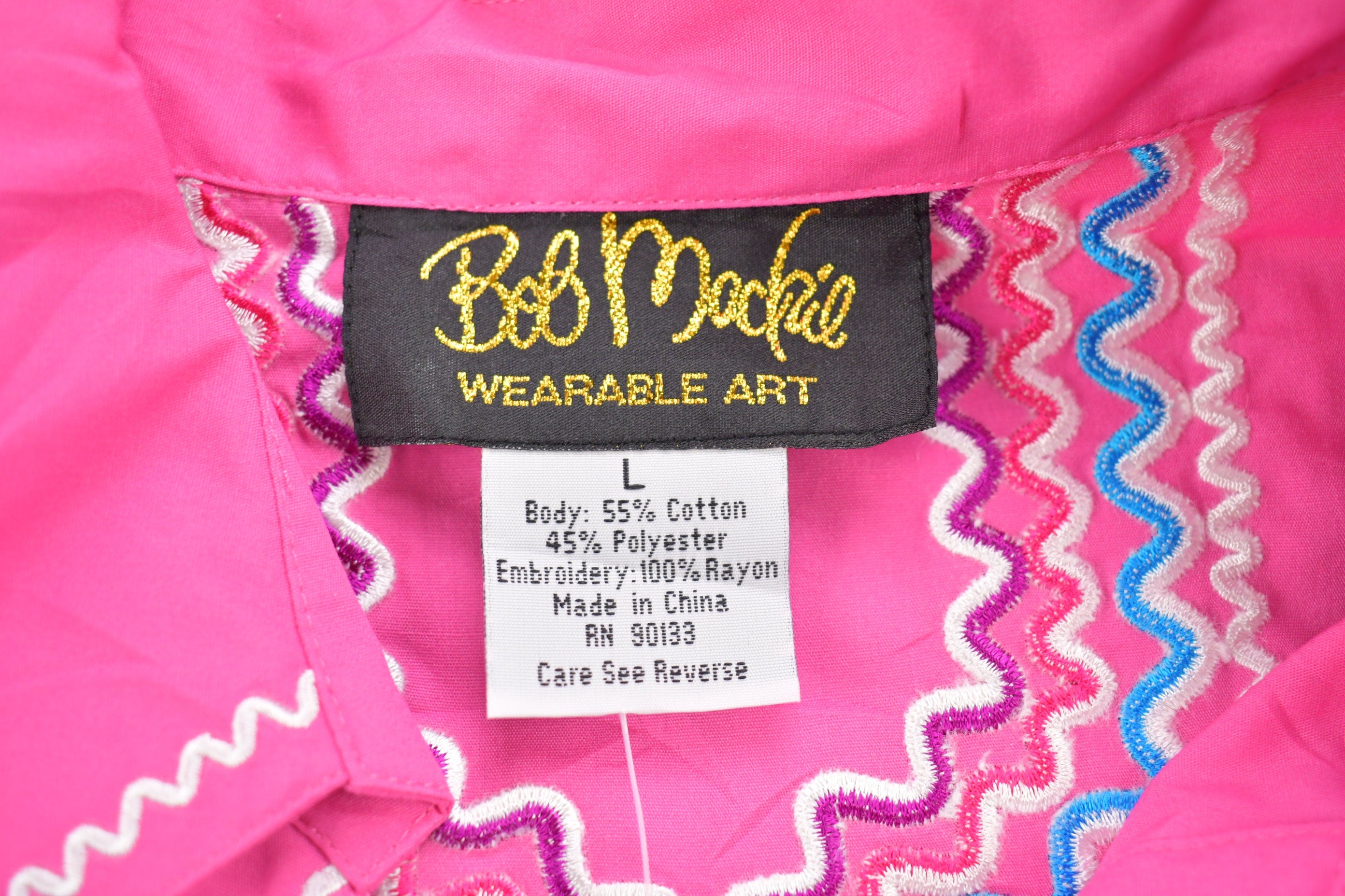 Vintage 1990s Bob Mackie Wearable Art Button Up Shirt