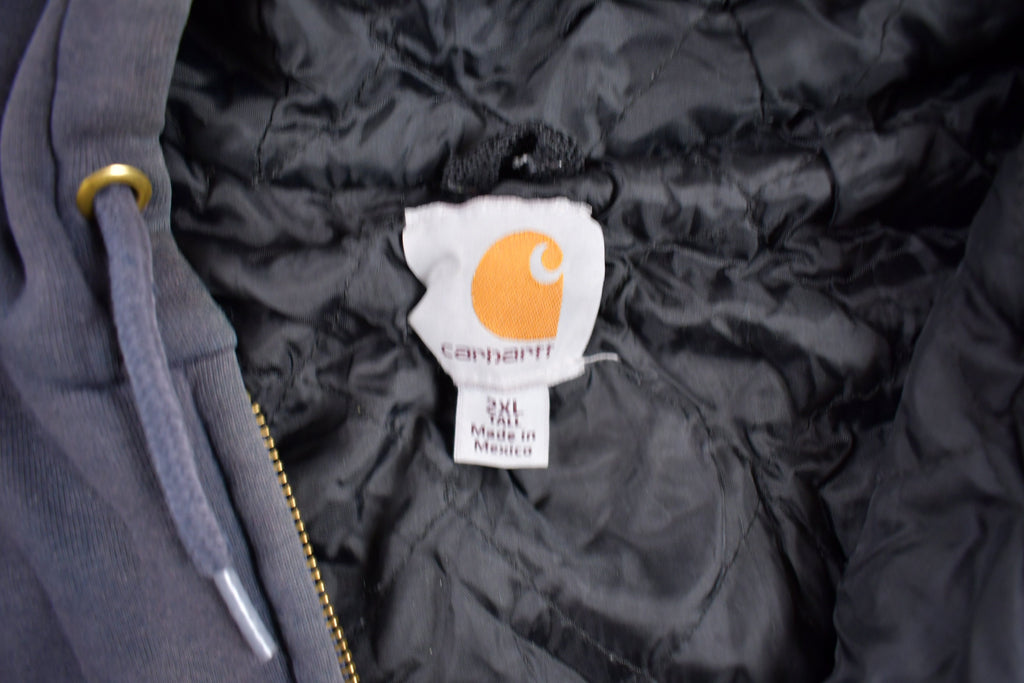 Vintage 1990s Carhartt Heavy Weight Quilt Lined Zip Up Hoodie