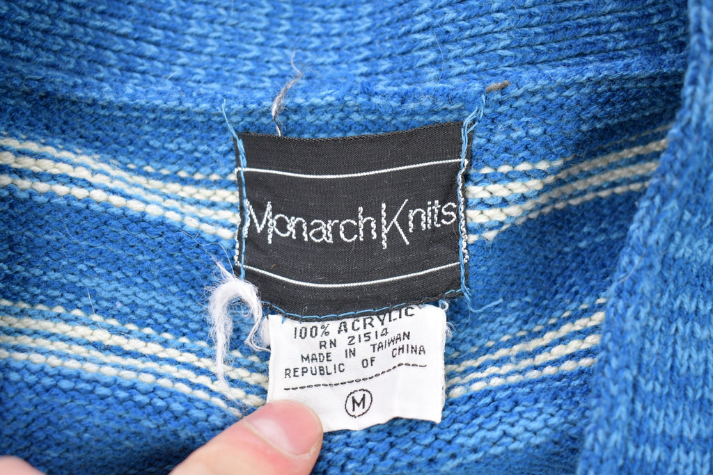 Vintage 1980s Monarch Knits Knitted Cardigan Sweater
