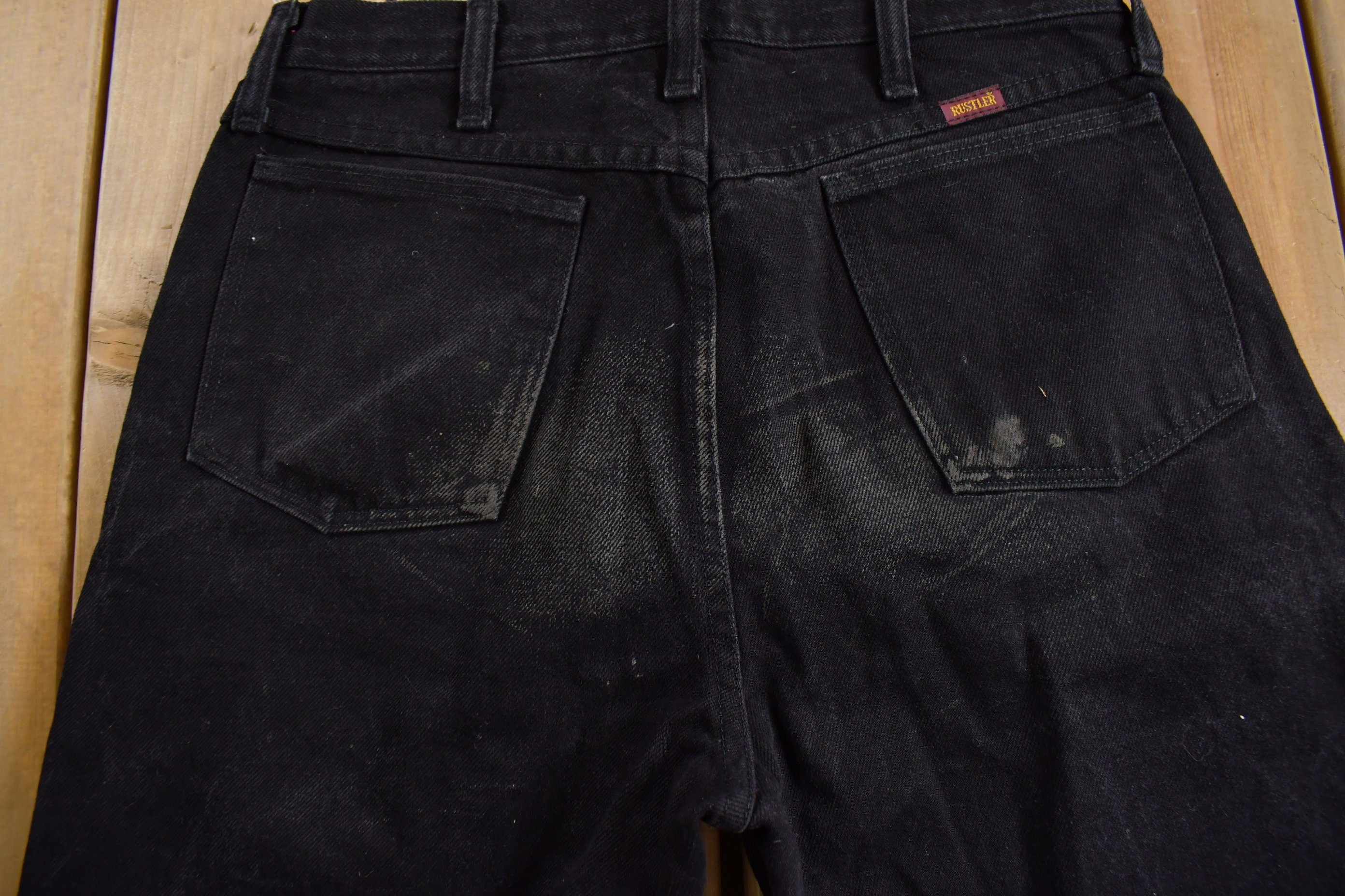 Vintage 1990s Rustler Black Wash Jeans Size 32 x 33