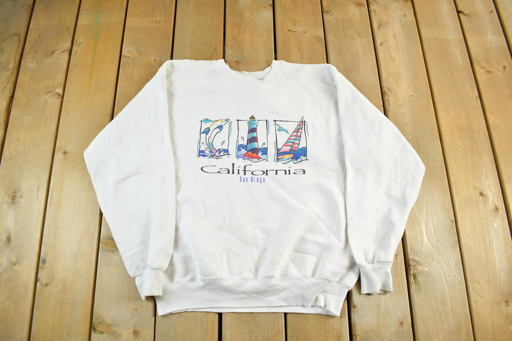 Vintage 1990s California Crewneck Sweatshirt Men's Large