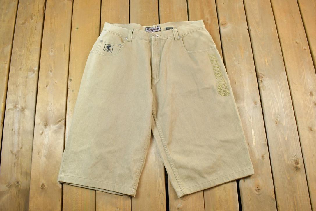 Vintage 1990s Clench Hip Hop Denim Jean Shorts 40 x 34