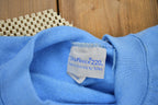 Vintage 1980s Light Blue Blank Raglan Crewneck Sweatshirt